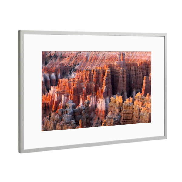 Poster mit Rahmen Silber "Bryce Canyon Sunrise, Utah (USA)" artboxONE - Natur,Reise,Reise / Länder