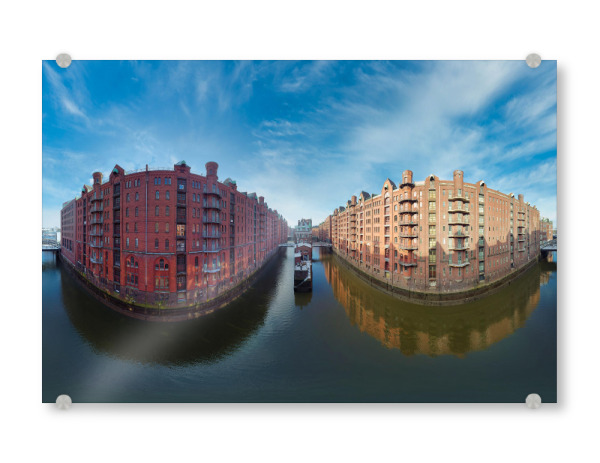 Acrylglasbild "Hamburg-Hafencity Wasserschloss" artboxONE - Städte,Städte / Hamburg,Reise,Architektur,Reise / Länder