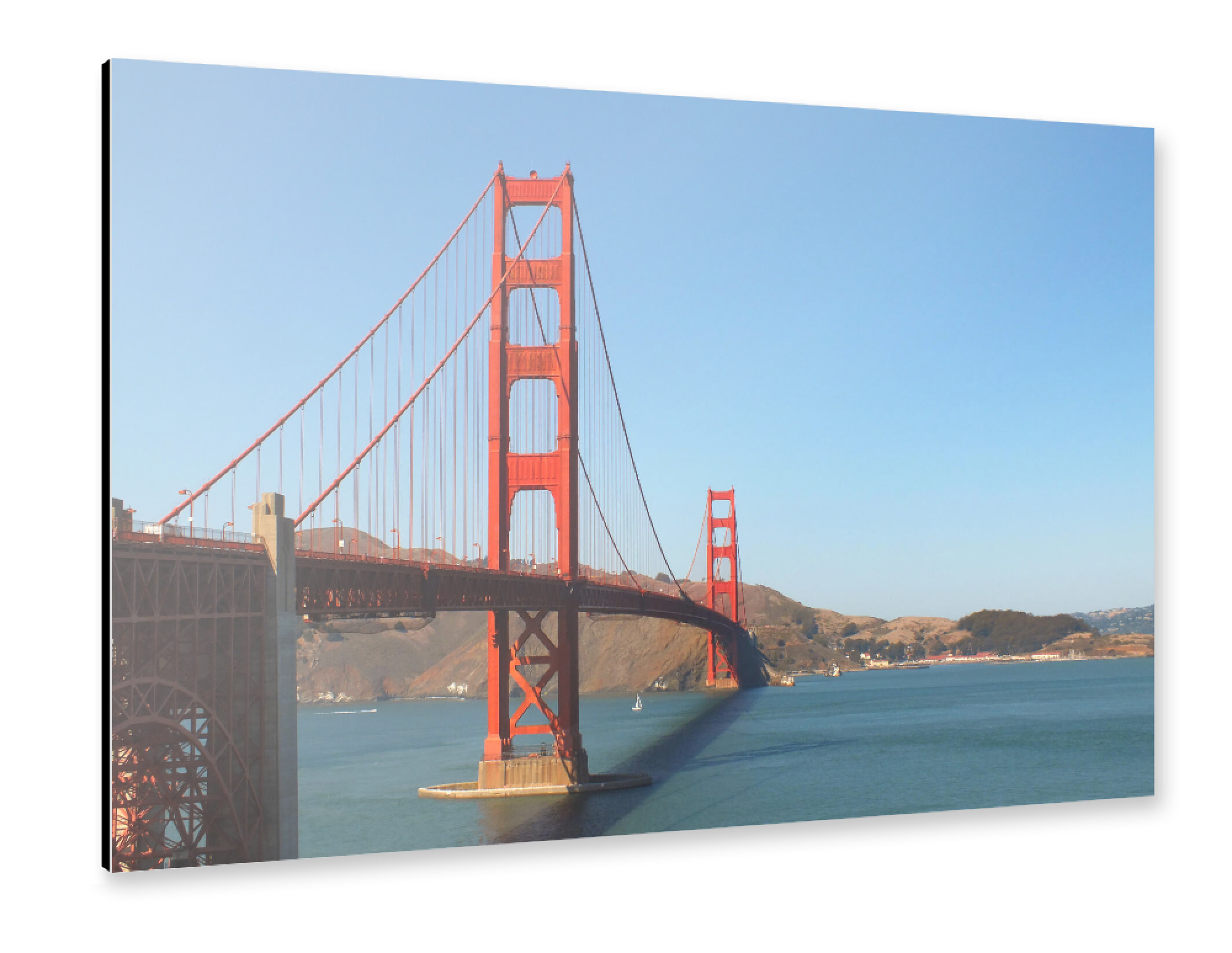 Alu-Dibond "Golden Gate Bridge, Kalifornien" 75x50 cm artboxONE
