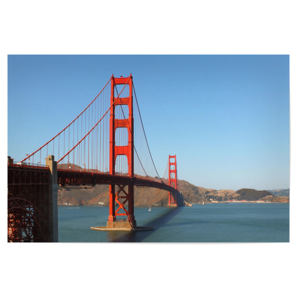 Poster 30x20 cm "Golden Gate Bridge, Kalifornien" artboxONE - Städte,Reise,Architektur,Reise / Strand und Meer,Reise / Länder