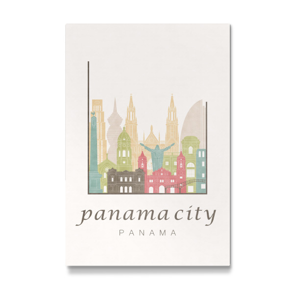 Galerie-Print "Panama City skyline pastel" 30x20 cm artboxONE