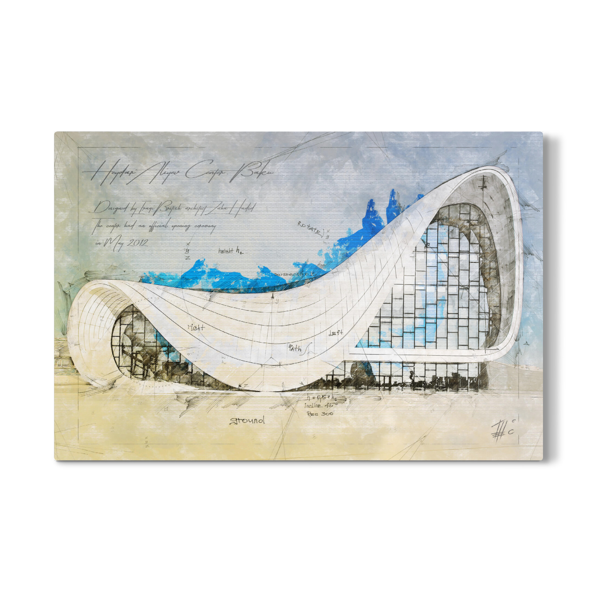 Galerie-Print "Heydar Aliyev Center, Baku" 30x20 cm artboxONE