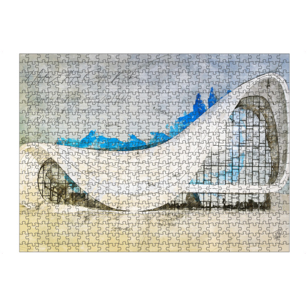 artboxONE Puzzle "Heydar Aliyev Center, Baku" artboxONE - Reise,Architektur,Reise / Asien