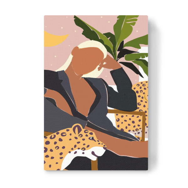 Leinwandbild "Girl Boss" artboxONE - Natur,Tiere,Menschen