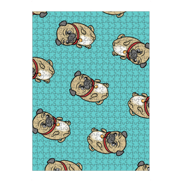 Puzzle Ravensburger "Möpse Babies" artboxONE - Für Kinder,Tiere,Comic - Möpse muster,Karikatur,Muster,Haustier,Kinder,Nursery,Hunde,Dogs