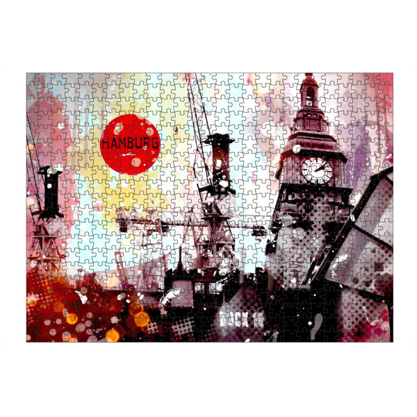artboxONE Puzzle "Hamburg Collage" artboxONE - Städte / Hamburg,Reise,Architektur,Reise / Länder