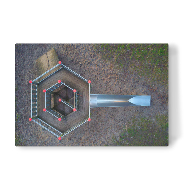 Leinwandbild "Double Six & One - Slide" artboxONE - Städte,Städte / Hamburg,Für Kinder,Sport