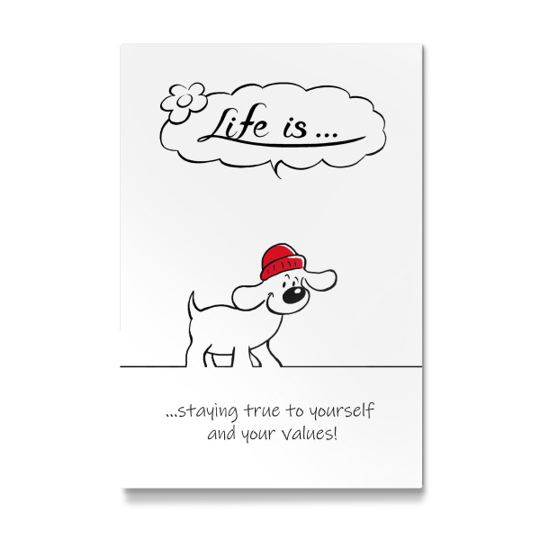 Galerie-Print "Life is... staying true to y-self" 30x20 cm artboxONE