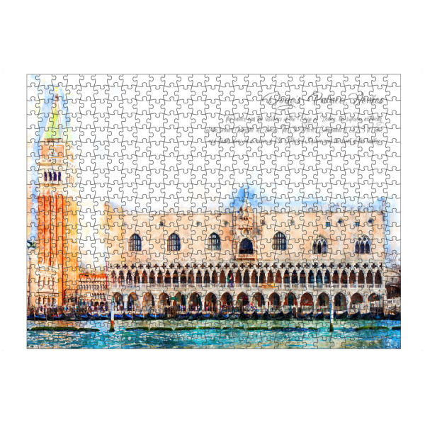 artboxONE Puzzle "Dogen Palast Venedig Aquarell" artboxONE - Städte,Reise,Architektur,Städte / Venedig