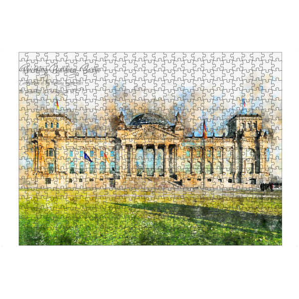 artboxONE Puzzle "Reichstag Berlin Aquarell" artboxONE - Städte,Städte / Berlin,Reise,Architektur