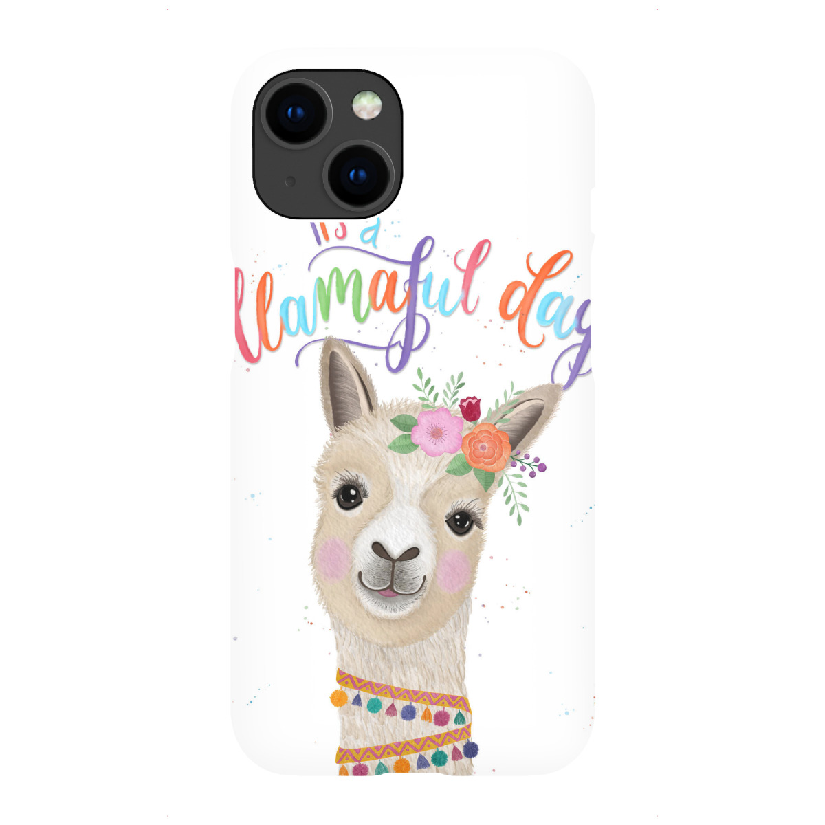 "Llamaful day"für iPhone - Premium-Case Handyhülle artboxONE