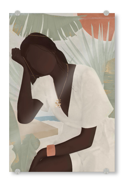 Acrylglasbild "Tropical african woman" artboxONE - Menschen,Reise / Afrika