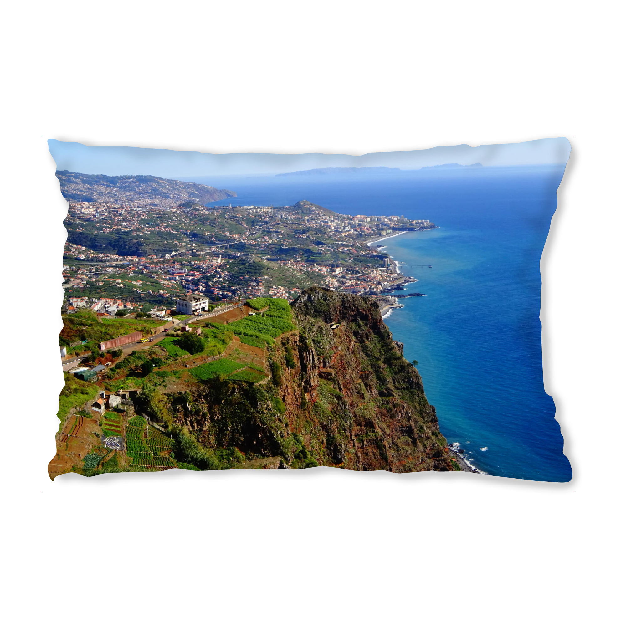 Design-Kissen "Funchal (Madeira) aerial view" artboxONE - Natur,Reise,Reise / Länder