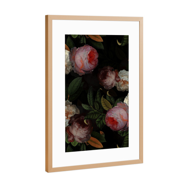 Poster mit Rahmen Kupfer "Antique Dutch Roses" artboxONE - Natur,Floral