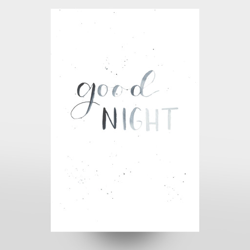Good Night Handlettering