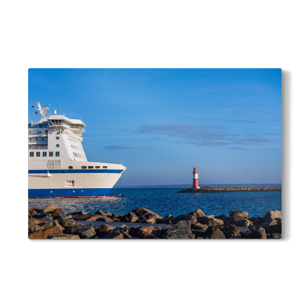 Galerie-Print "Fähre mit Mole" 30x20 cm artboxONE