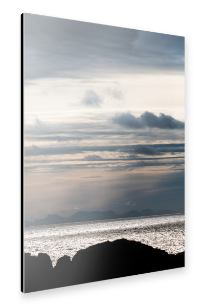 Alu-Dibond "Distant coast" 30x20 cm artboxONE
