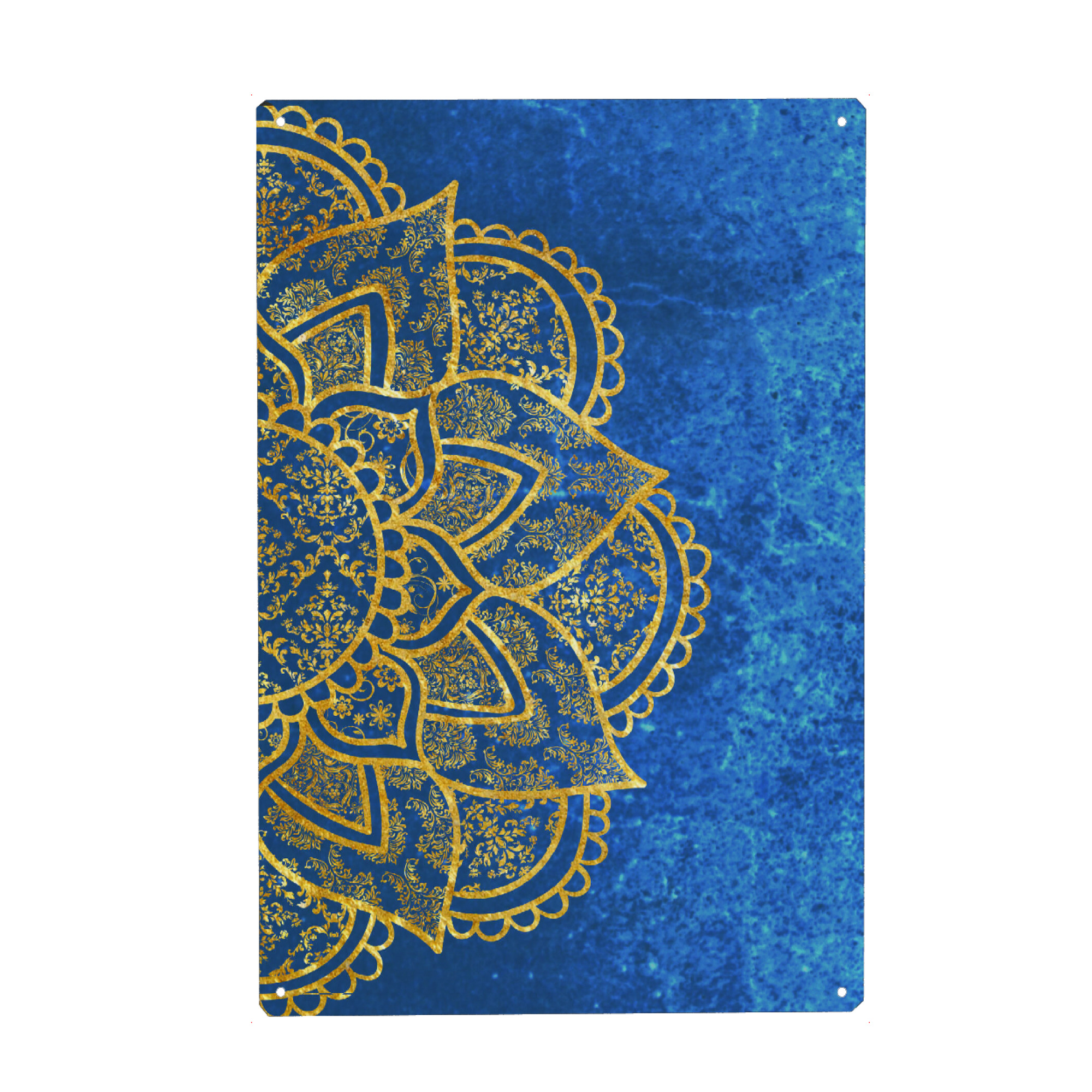 Metall Poster "Mandala Ocean" artboxONE - Abstrakt,Geometrie