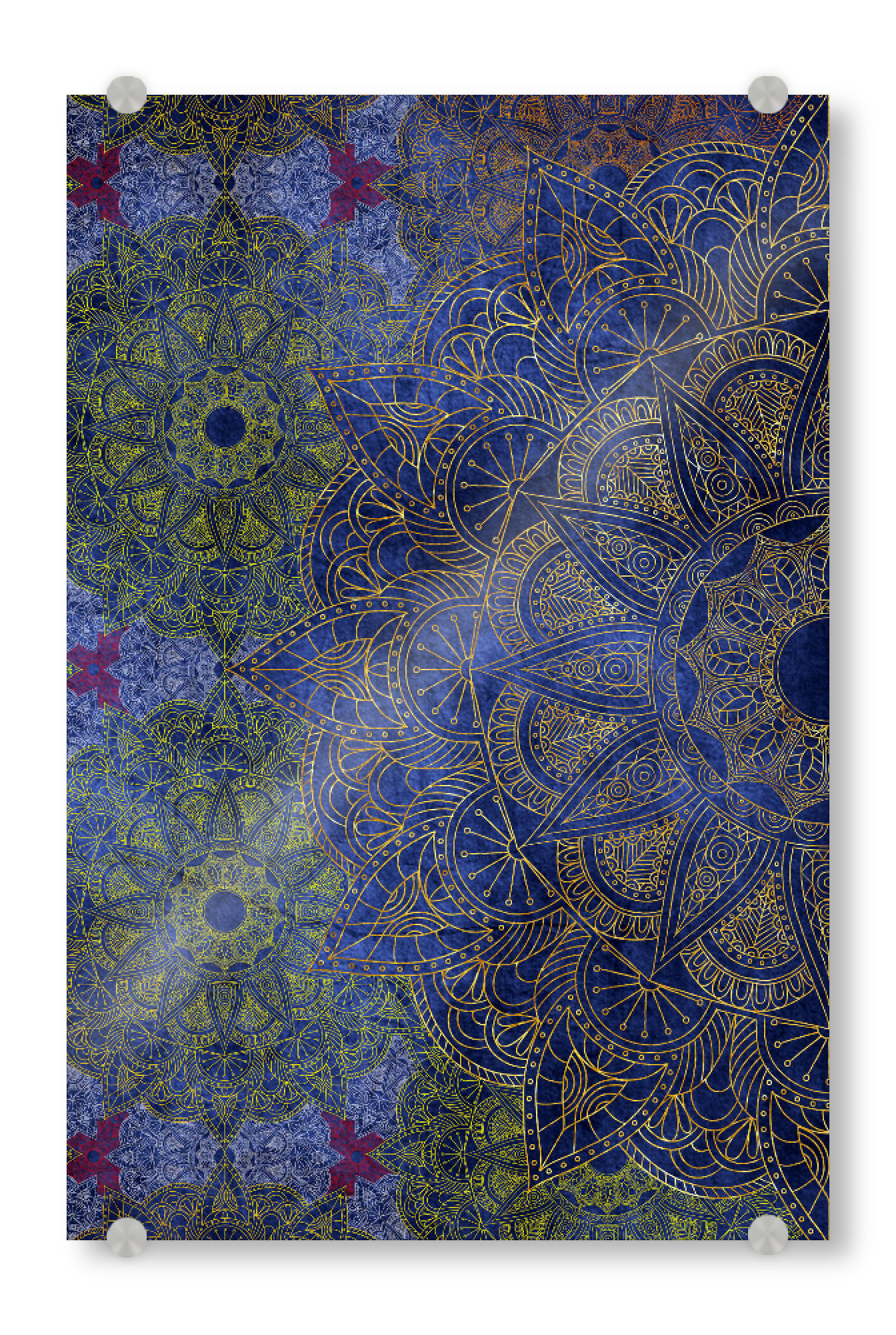 Acrylglasbild "Mandala Deep Ocean" artboxONE - Floral,Abstrakt