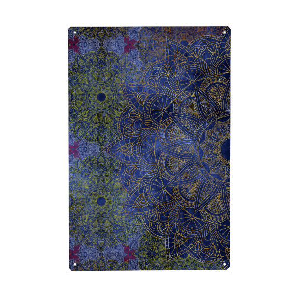 Holzbild "Mandala Deep Ocean" artboxONE - Floral,Abstrakt
