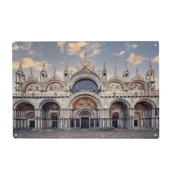 Holzbild "St Marks Basilica" artboxONE - Städte,Reise,Architektur,Städte / Venedig,Reise / Länder