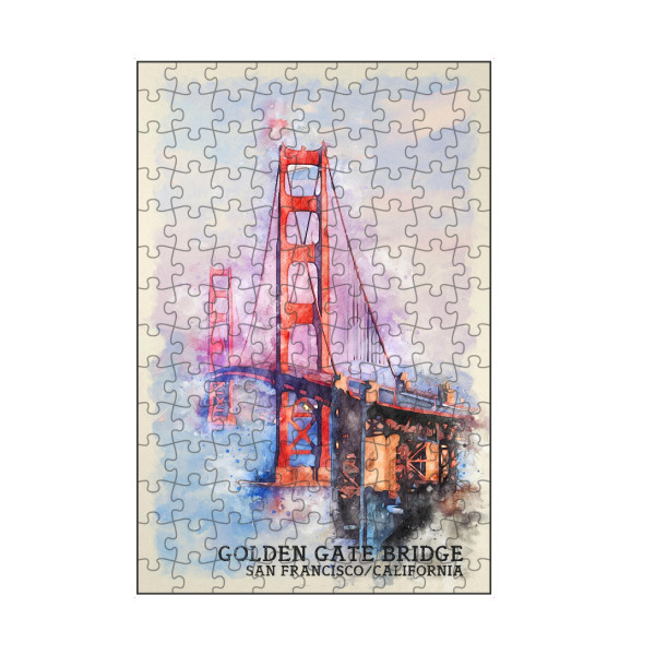 artboxONE Puzzle "Golden Gate Bridge Sketch" artboxONE - Städte,Reise,Architektur,Städte / San Francisco