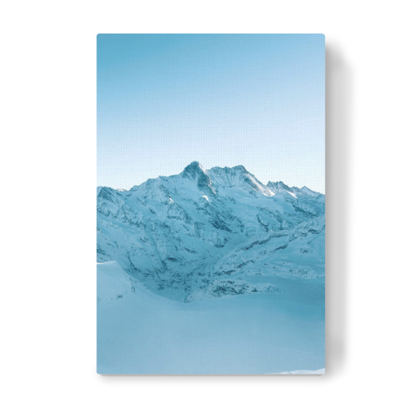 Leinwandbild "Verschneiter Berg in der Schweiz" artboxONE - Natur,Reise