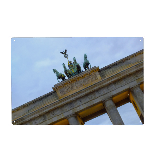Holzbild "Brandenburg Gate (Berlin-Center)" artboxONE - Städte / Berlin,Reise,Architektur,Reise / Länder