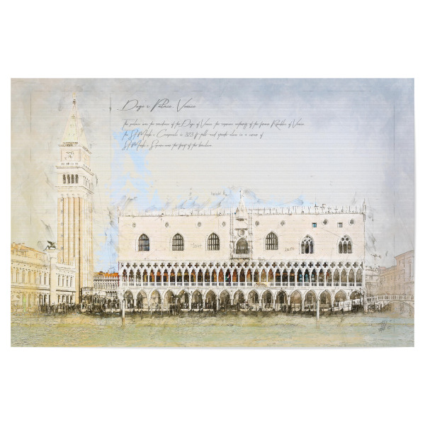 Poster 30x20 cm "Doge's Palace, Venice" artboxONE - Städte,Architektur,Städte / Venedig