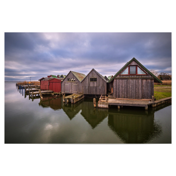 Poster "Bootshäuser in Althagen" artboxONE - Natur,Reise,Architektur,Reise / Strand und Meer