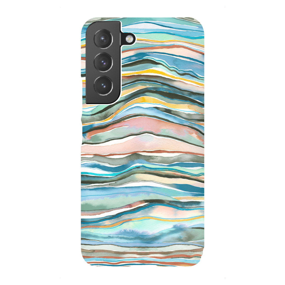 "Blue Terra Mineral Agate Layers"für Samsung Galaxy - Premium-Case Handyhülle artboxONE