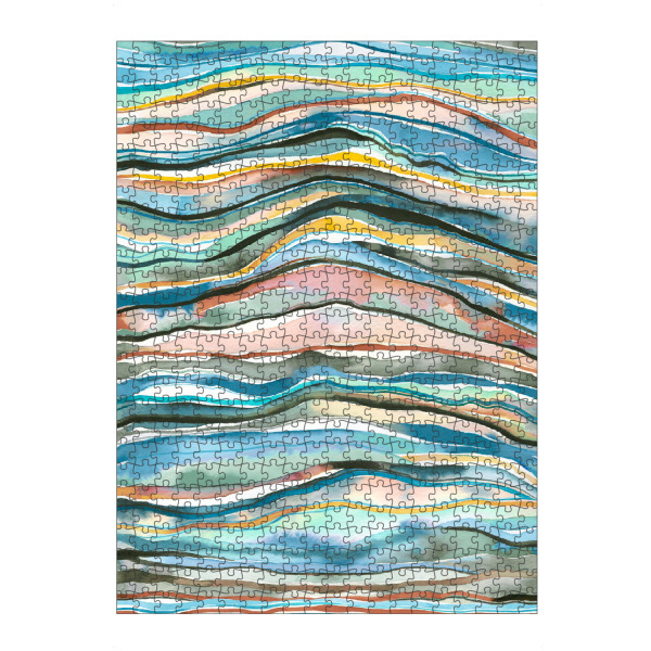 artboxONE Puzzle "Blue Terra Mineral Agate Layers" artboxONE - Natur,Abstrakt,Marmor