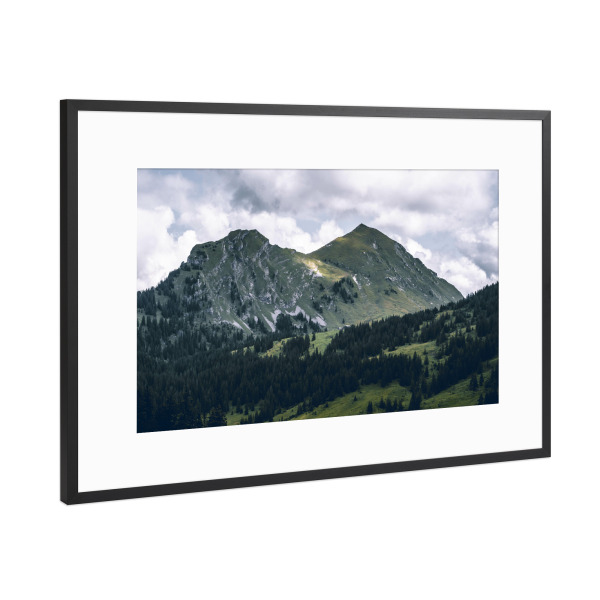 Poster mit Rahmen Schwarz (Metallic) "Österreichs wunderschöne Natur" artboxONE - Natur,Reise