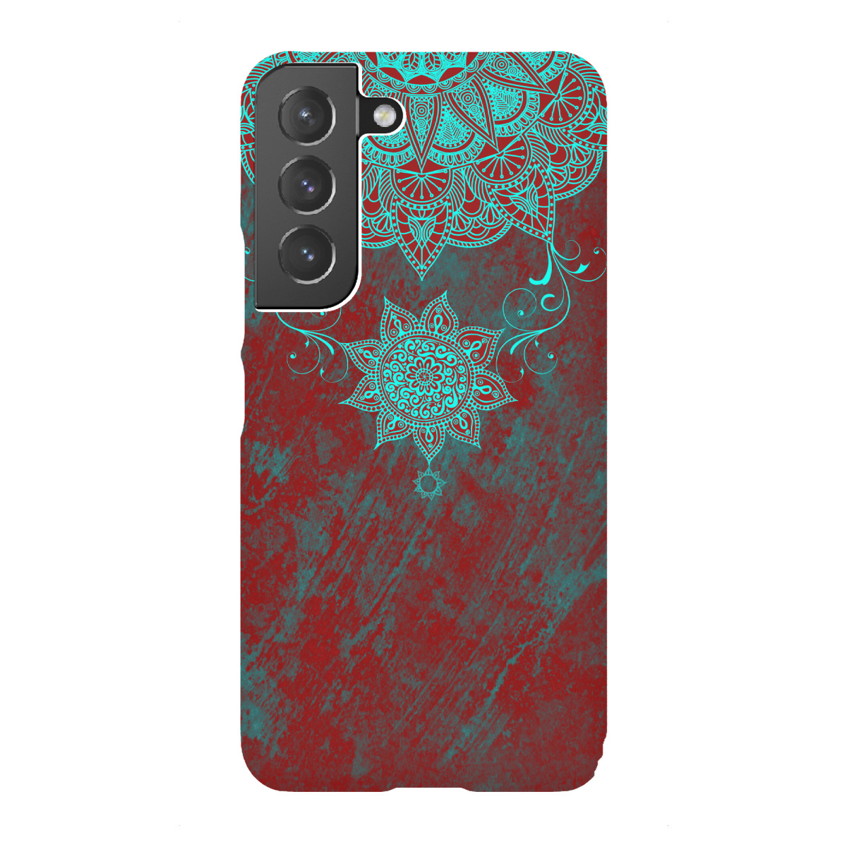 "Mandala Cyan drop"für Samsung Galaxy - Premium-Case Handyhülle artboxONE