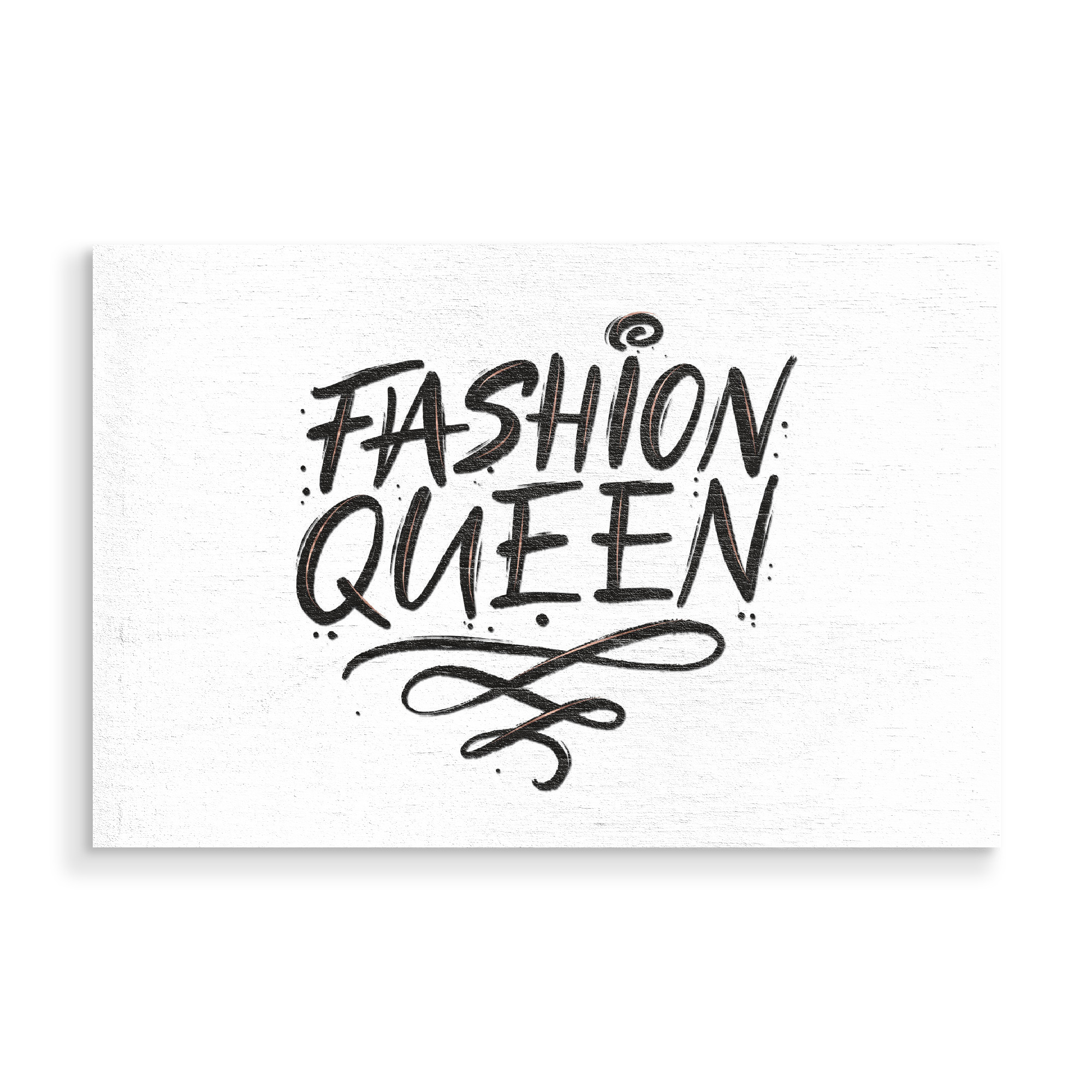 Holzbild "Fashion Queen" artboxONE - Typografie,Fashion,Streetart,Lustig