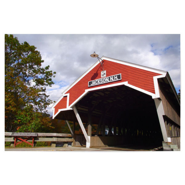 Poster "Covered Bridge, Jackson, NH" artboxONE - Reise,Reise / Länder