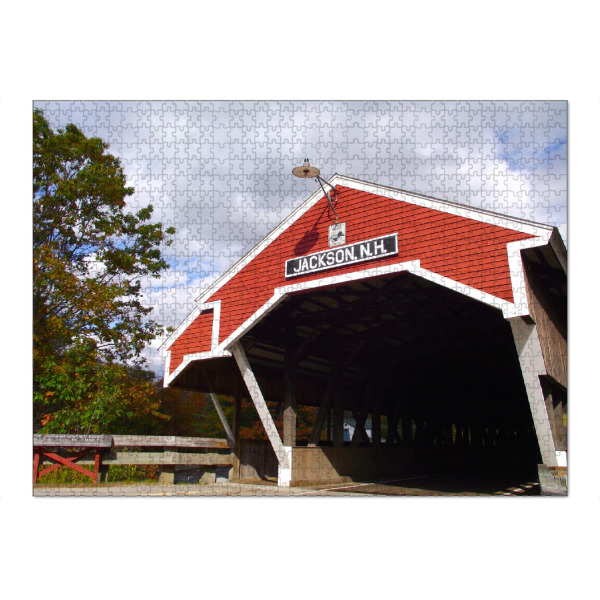 Puzzle Ravensburger "Covered Bridge, Jackson, NH" artboxONE - Reise,Reise / Länder