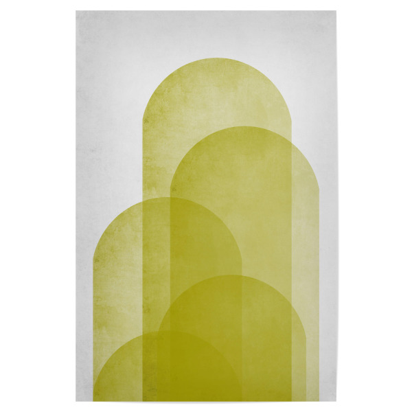 Poster "Gelbe Formen" artboxONE - Natur,Abstrakt,Geometrie,Fashion