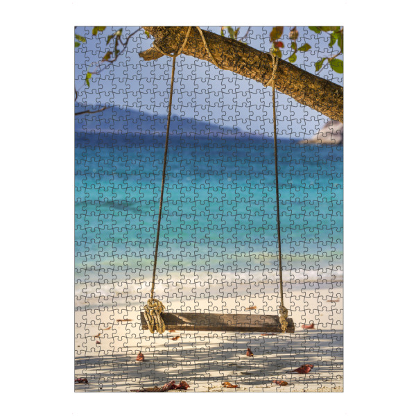 artboxONE Puzzle "Holzschaukel am Strand" artboxONE - Reise / Strand und Meer