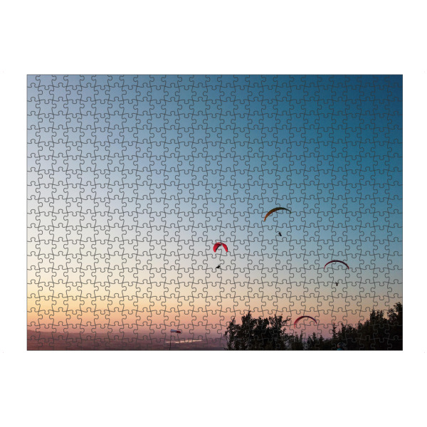 artboxONE Puzzle "Paragliding and sunset" artboxONE - Natur,Menschen,Sport
