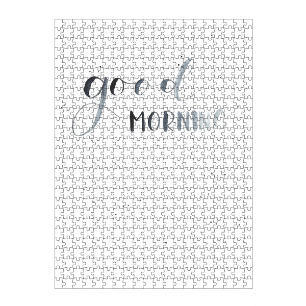 Puzzle Ravensburger "Good Morning Handlettering" artboxONE - Typografie,Für Kinder,Galaxy