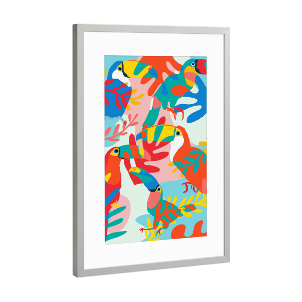 Poster mit Rahmen Silber "Tou'Can Do it" artboxONE - Natur,Tiere,Abstrakt