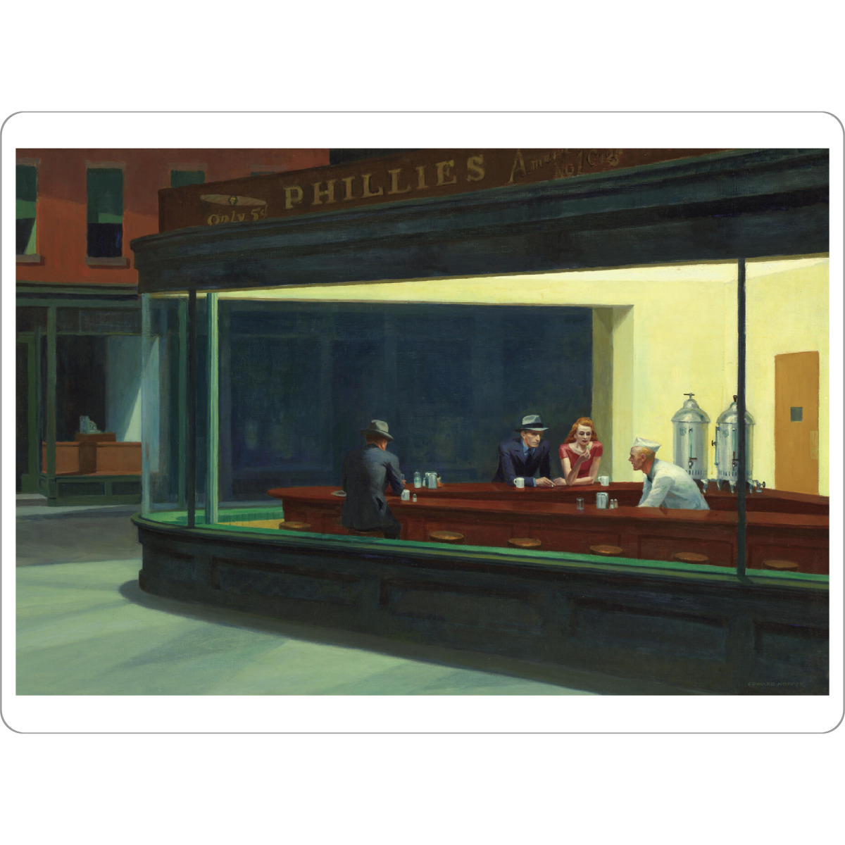Tischset "Nighthawks" artboxONE - Städte,Menschen,Architektur