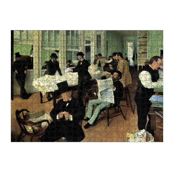 Puzzle Ravensburger "Das Baumwollkontor" artboxONE - Menschen,Architektur - Edgar degas,Menschen,People,Kunst,Gemälde,Malerei,Art,Zeitung,New,Orleans