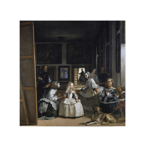 Poster 20x20 cm "Las Meninas (The Maids of Honour)" artboxONE - Tiere,Menschen,Architektur