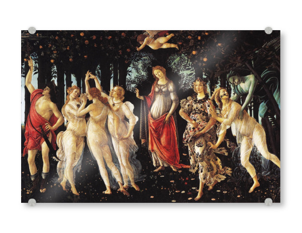 Acrylglasbild "La Primavera von Botticelli" artboxONE - Natur,Menschen - Sandro botticelli,Kunst,Malerei,Gemälde,Art,Menschen,People,Natur,Nature