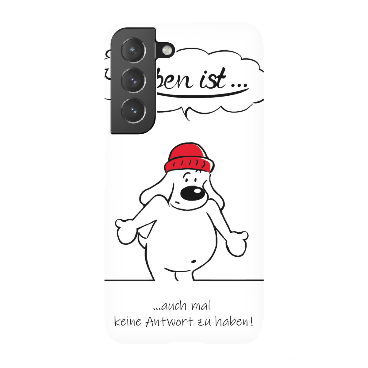 Samsung Galaxy "Leben ist... keine Antwort" Premium-Case Handyhülle artboxONE