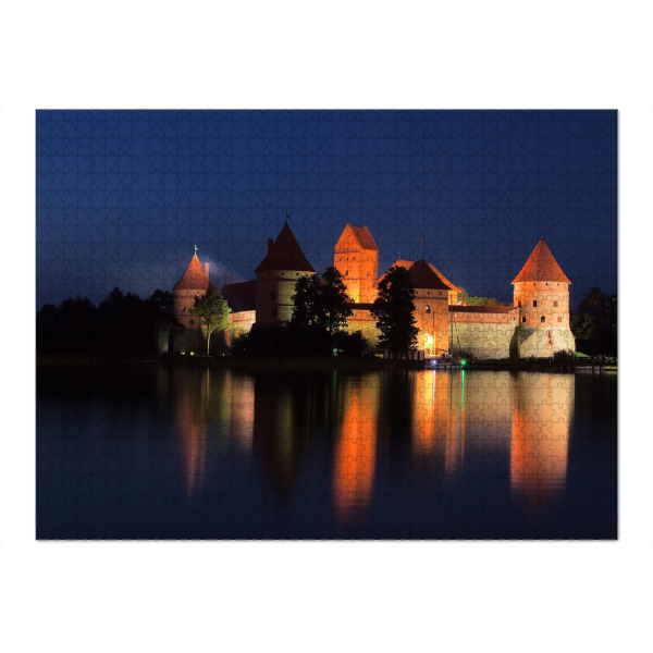 Puzzle Ravensburger "Litauen - Wasserburg Trakai" artboxONE - Städte,Natur,Reise,Architektur,Reise / Länder