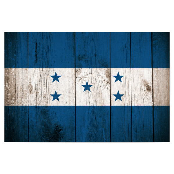 Poster 30x20 cm "Vintage Flag of Honduras" artboxONE - Reise,Reise / Länder