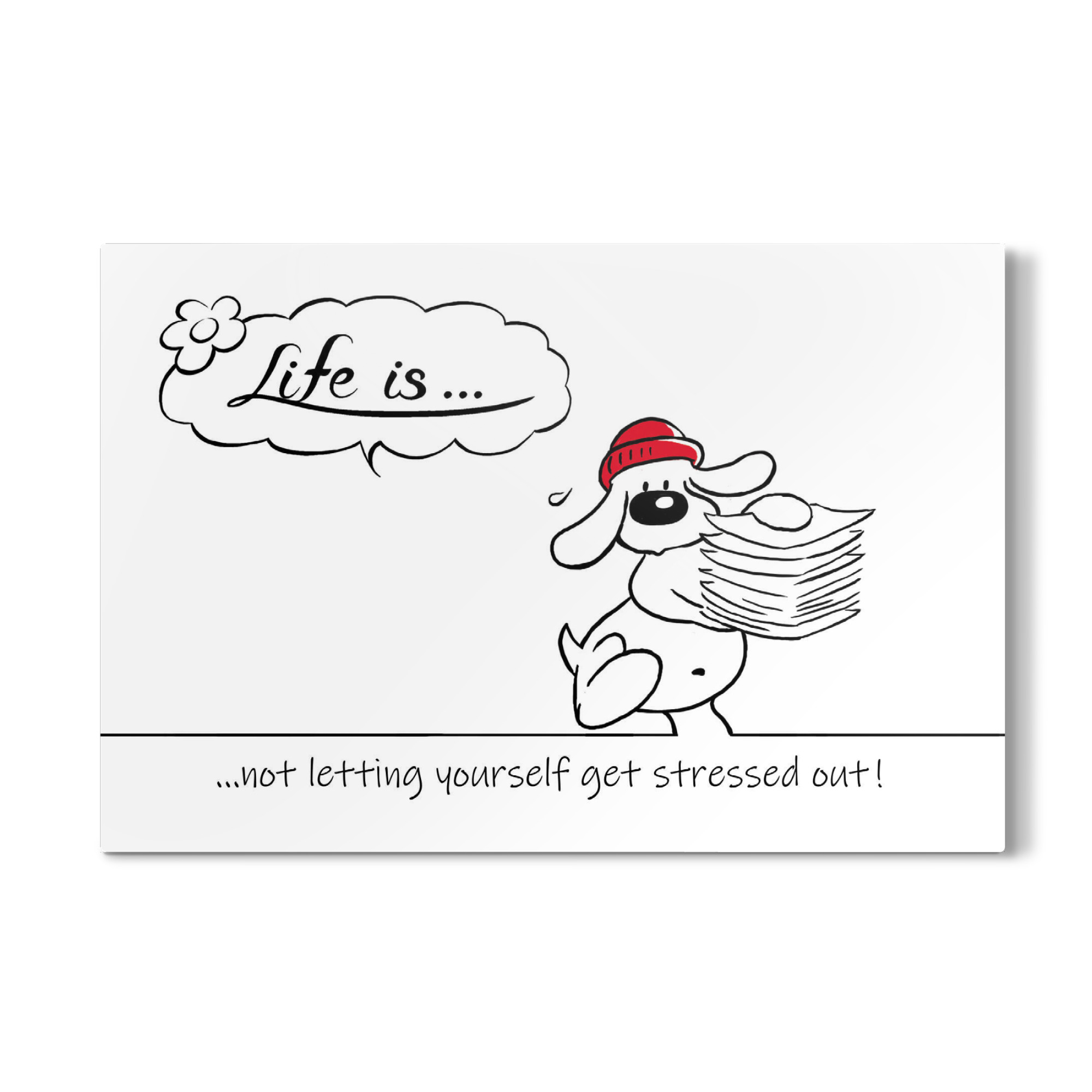 Galerie-Print "Life is... stressed out" 30x20 cm artboxONE